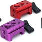 NATO Clamp Adapter,NATO Rail Lock Clamp Mount Quick Release with 1/4" 3/8" ARRI Thread for Camera Cage Handle Monitor LED Light Microphone Cold Shoe Magic Arm (Purple)
