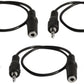5 Pack of YCS Basics 1 Foot 3.5mm Headphone Extension Cables