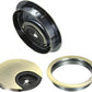 uxcell Cable Hole Cover, 2.4Inch/60mm Zinc Alloy Desk Wire Cord Cable Grommets Hole Cover for Office PC Desk Cable Cord Organizer, 4Pcs Bronze Tone