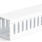 ZhiYo 99in (6X L16.5in) Professional Server Rack Cable Management Raceway, H2 x W2in Cable Raceway Kit, Electrically Safe PVC Open Slot Wire Raceway for Under Desk/Computer/Network Cords, White