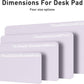 Aothia Large PU Leather Desk Pad Protector – Non-Slip Mouse Pad & Writing Mat for Office/Home, Waterproof, Easy to Clean (48" x 17", Soft Lavender)