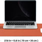 Cork Desk Mat - Dual-Sided Desk Pad for Office and Home - Desk Organization and Accessories - Ideal for Large Mouse Pad and Desk Mats on Top of Desks(Orange,27.6"x 13.8")