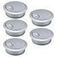 5 Pcs Desk Grommet 2" / 50 mm, Desk Cord Hole Cover, Cable Grommet ABS Plastic, Desk Hole Grommet for Home & Office Pc, Detachable Adjustable Cable Cord Organizer-Silvery