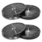 4PCS Cable Grommets, 3-9/16"(90mm) Desk Hole Cover Petal Shaped Buckle Type Nylon Snap Bushing Grommet, Wire Hole Cover Insert for Cables and Cords Management and Protection of Cabinet, Black