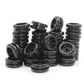 Rubber Grommets for Wiring, 5/8 Inch Drill Hole, 9/16 Inch ID, Firewall Grommets Automotive Cable Cords Hoses Protection, Double-Sided Rubber Plugs for Round Holes, 30 Pcs, 14x16 mm