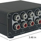 3 in 2 Out RCA Stereo Audio Switch Input Signal Source Switcher Selector Splitter Box -RC32
