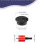 Desk Grommet & Cable Grommet 1-3/8 Inch (10 Pack) - Black Cord Hole Cover with Hole Cutter - Cable Management Kit for Office Desk, TV Stand, Workstation - Hide Wires Behind Wall, Cable Pass Through