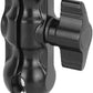 CAMVATE Mini Ball Head Mount Microphone Clamp with 5/8"-27 Male and Female Adapter - 3303
