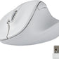 ELECOM Wireless Ergonomic Shape Mouse, 2.4GHz with Mini USB Receiver, Silent Click, Right Hand 2000DPI, 5 Buttons, Optocal Sensor, Compatible with PC, Mac, Laptop, EX-G, Msize White (M-XGM30DBSKWH)
