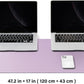 Large Cork Desk Mat - 47.2"x 17" Desk Pad for Office and Home - Ideal for Large Mouse Pad and Desk Mats on Top of Desks(Purple)