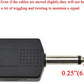 Hahiyo 6.35 M-2x6.35 F-TS Stereo Plug Interconnect Audio One Male 6.35mm(1/4 inch) and Two Females 6.35mm(1/4Inch) Adapter Splitter Good Signal Sound Snap Tight Not Wobble for Guitar Black 2pcs