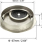 uxcell Cable Hole Cover, 2.4Inch/60mm Zinc Alloy Desk Wire Cord Cable Grommets Hole Cover for Office PC Desk Cable Cord Organizer, 4Pcs Wire Drawing Silver