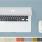 Cork Desk Mat - Small Dual-Sided Desk Pad for Office and Home - Desk Organization and Accessories - Ideal for Large Mouse Pad and Small Desk Mats on Top of Desks(Light Blue,23.6"x 13.8")