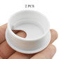 HAHIYO 2Pcs 1.77Inch/45mm White ABS Plastic U-Shaped Desk Grommet Wire Grommet Cable Management Cord Hole Cover Desk Wire Hole Insert Wire Organizer for Computer Office Home School Equipment Systems