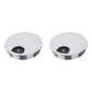 2 Pack Desk Grommet 3-1/8 Inch 80mm, Zinc Alloy Computer Desk Wire Hole Cover, Office Desktop Cord Cable Hole Metal Ring, Silver Tone