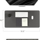 YSAGi Non-Slip Leather Desk Pad, Waterproof Laptop Computer Desk Keyboard Mat, Table Protector Blotter Mat, Large Mouse Pad for Office/Work/Home/Decor(Dark Gray, 31.5" x 15.7")