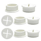 Desk Grommet, 1 in 25 mm Silicone Rubber Grommets, White Desk Hole Cover for Cables, Flexible Wall Cord Pass Through Grommet for Office Table Computer Home Furniture Wire Organizer-8 Pcs