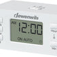 DEWENWILS 24 Hour Programmable Digital Timer Outlet, Timers for Electrical Outlets, Indoor Light Timers for Lamp Fan Aquarium, 2 Grounded Outlet, 125V/15A Resistive/1000W Tungsten, 3 Prong, 1 Pack