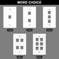 FGB 2-Port Keystone Wall Plate 20-Pack, Low-Profile Single Gang Wall Plates for RJ45, HDMI, and Coax Keystone Inserts, White