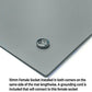 RubberStat Dual Layer ESD Compliant Workstation Rubber Table Mat Kit, Soldering, Cell Phone Repair, with Wrist Strap Set and Ground Cord - 30"x48" Grey