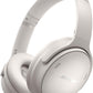 Bose QuietComfort Bluetooth Headphones, Wireless Headphones with Active Over Ear Noise Cancelling and Mic, Deep Bass, Up to 24 Hours of Playtime, White Smoke