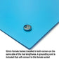 RubberStat Dual Layer ESD Compliant Workstation Rubber Table Mat Kit, Soldering, Cell Phone Repair, with Wrist Strap Set and Ground Cord - 30"x16" Blue