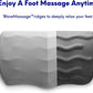 C CUSHION LAB Ergonomic Foot Rest for Under Desk - Patented Massage Ridge Design Memory Foam Foot Stool Pillow for Work, Home, Gaming, Computer, Office Chair - Footrest for Back and Hip Pain Relief