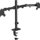 Suptek Dual Monitor Arm Desk Mount,Ultrawide Dual Monitor Arm for 2 Monitor Screens up to 42 inches and Max 22lbs Each,Extra Tall 15.75" Pole Fully Adjustable Monitor Stand for Desk,Black(MD9442LB)