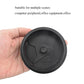 HAHIYO 2Pcs 3.15Inch/80mm Black ABS Plastic Sector-Shaped Desk Grommet Wire Grommet Cable Management Cord Hole Cover Desk Wire Hole Insert Wire Organizer for Computer Office Home Equipment System