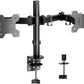 Simple Trending Dual Monitor Stand, Monitor Arm, Heavy Duty Adjustable Monitor Desk Mount for 2 Screens up to 27 Inches, Black