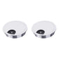 2 Pack Desk Grommet 3-1/8 Inch 80mm, Zinc Alloy Computer Desk Wire Hole Cover, Office Desktop Cord Cable Hole Metal Ring, Bright Silver