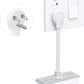 TROND Flat Outlet Extender with 6 Inch Cord - 3 Way Angled Plug Extension Outlet Adapter, Cruise Ship Essentials, Small Multiple Plug Splitter for Home Office Travel, White
