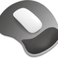 ITNRSIIET Ergonomic Mouse Pad, Cushioned Gel Wrist Rest, Non-Slip Base, Smooth Surface, Cute Multi-Color, 9.5 x 8.2 in, Gray Gradient