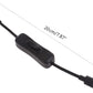 USB-C Extension Cable with Inline On/Off Switch - 6ft Power Control for Monitors, Printers and Gaming | Gold-Plated Connectors and 4K Video Support (Black)
