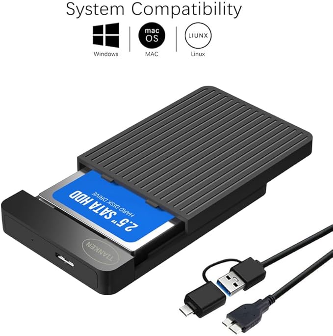 250GB Ultra Slim Portable External Hard Drive 2.5'' USB 3.0 HDD Storage for Mac, PC, Laptop, PS4, Xbox one