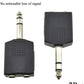 Hahiyo 6.35 M-2x6.35 F-TRS Stereo Plug Interconnect Audio One Male 6.35mm(1/4 inch) and Two Females 6.35mm(1/4Inch) Adapter Splitter Good Signal Sound Snap Tight Not Wobble for Guitar Black 2pcs