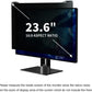 Docooler Computer Privacy Screen Filter, Hanging Screen Filter Compatible Widescreen Computer Monitor with Aspect Ratio 16:9, Anti-Glare Privacy Screen Protector for 20-32 Inch Monitor (Inch Optional)