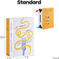 Book Shape Decorative Cable Management Box - Expandable Cable Organizer Box with Magnetic Closure for Home & Office (Small Yellow, Standard)
