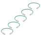 TRUECABLE Cat6 Component Rated Patch Cable, Unshielded (U/UTP), 1ft, Green, 28AWG Solid Copper, Snagless 10G High-Speed Ethernet Cable, PoE++ 4PPoE 100W, UL Listed, RoHS-3, 5 Pack