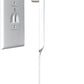 Sleek Socket Original & Patented Ultra-Thin Outlet Concealer with Cord Concealer Kit, Flat Extension Cord with Multi Outlets Power Strip, Ideal for Home Improvement, Hide Bulky and Messy Cords