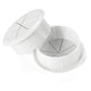 HYCC 5 Pack 2 Inch Flexible Desk Grommet,Organize Wires and Cables on Office Equipment, Computer Components, Entertainment Systems Effectively - Color: White