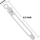 Nearockle 16Pcs Silicone Cable Straps Wire Organizer for Bundling Earphone, Phone Charger, Computer Cords, Reusable Cable Ties Cord Organizer in Home,Office,Kitchen,School(White)