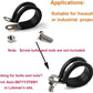 LOKMAN 20 Pack 1/4 Inch Stainless Steel Cable Clamp, Rubber Cushioned Insulated Clamp, Metal Tube Holder for Tube, Pipe or Wire Cord Installation