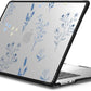 CASETiFY Impact MacBook Air 15" (M2-M4) Case [Cushioned Impact Corners/Scratch-Resistant/Anti-Slip Grip] - Small Blue Flowers - Clear Black