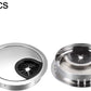 uxcell Cable Hole Cover, 2.4Inch/60mm Zinc Alloy Desk Wire Cord Cable Grommets Hole Cover for Office PC Desk Cable Cord Organizer, 4Pcs Bright Silver