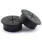 HJGarden 2PCS 2Inch (50mm) Desk Cord Grommets Wire Cable Hole Cover for Office PC Desk Cable Cord Cover Black