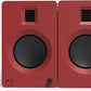 Kanto TUK Powered Speaker with Headphone Out | Built-in USB DAC | Dedicated RCA with Phono Pre-amp | Bluetooth | AMT Tweeter | 5.25" Driver | Pair | Matte Red