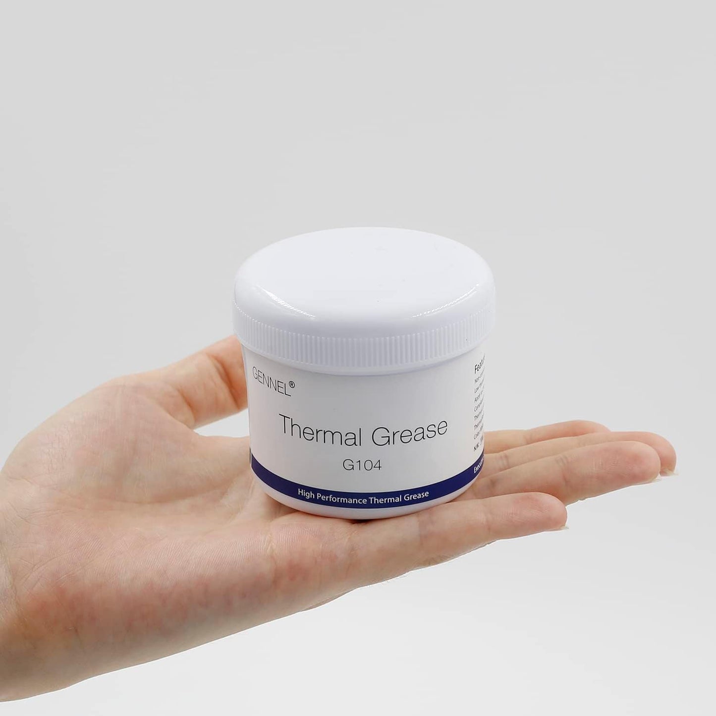 G104 100 Grams Thermal Conductive Paste, Silicone Thermal Compound Grease, Heatsink Paste for CPU Radiator Coolers LED Printer Chipset Cooling