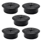 5 Pcs Desk Grommet 2-3/8" / 60 mm, Desk Hole Cover for Cables Black, Cable Grommet ABS Plastic, Desk Hole Grommet for Home & Office Pc, Detachable Cable Cord Organizer