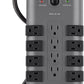 Belkin Surge Protector w/ 8 Rotating & 4 Standard Outlets (Pack of 5) - 8ft Sturdy Extension Cord with Flat Pivot Plug for Home, Office, Travel, & Desktop - Power Strip - 4320 Joules